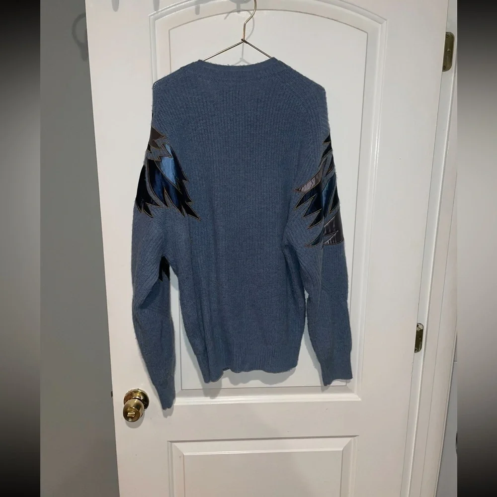 New! Zadig & Voltaire Kanson Phoenix Cashmere Blue Sweater 💙 Small ✨ Rare - Picture 12 of 13